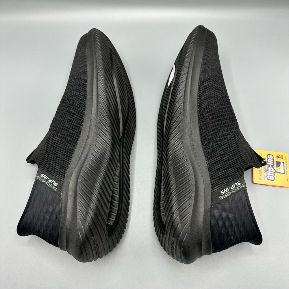 Skechers Slip-Ins Memory Foam Hands Free Wide Fit Men’s Size 10 Black - Picture 7 of 11